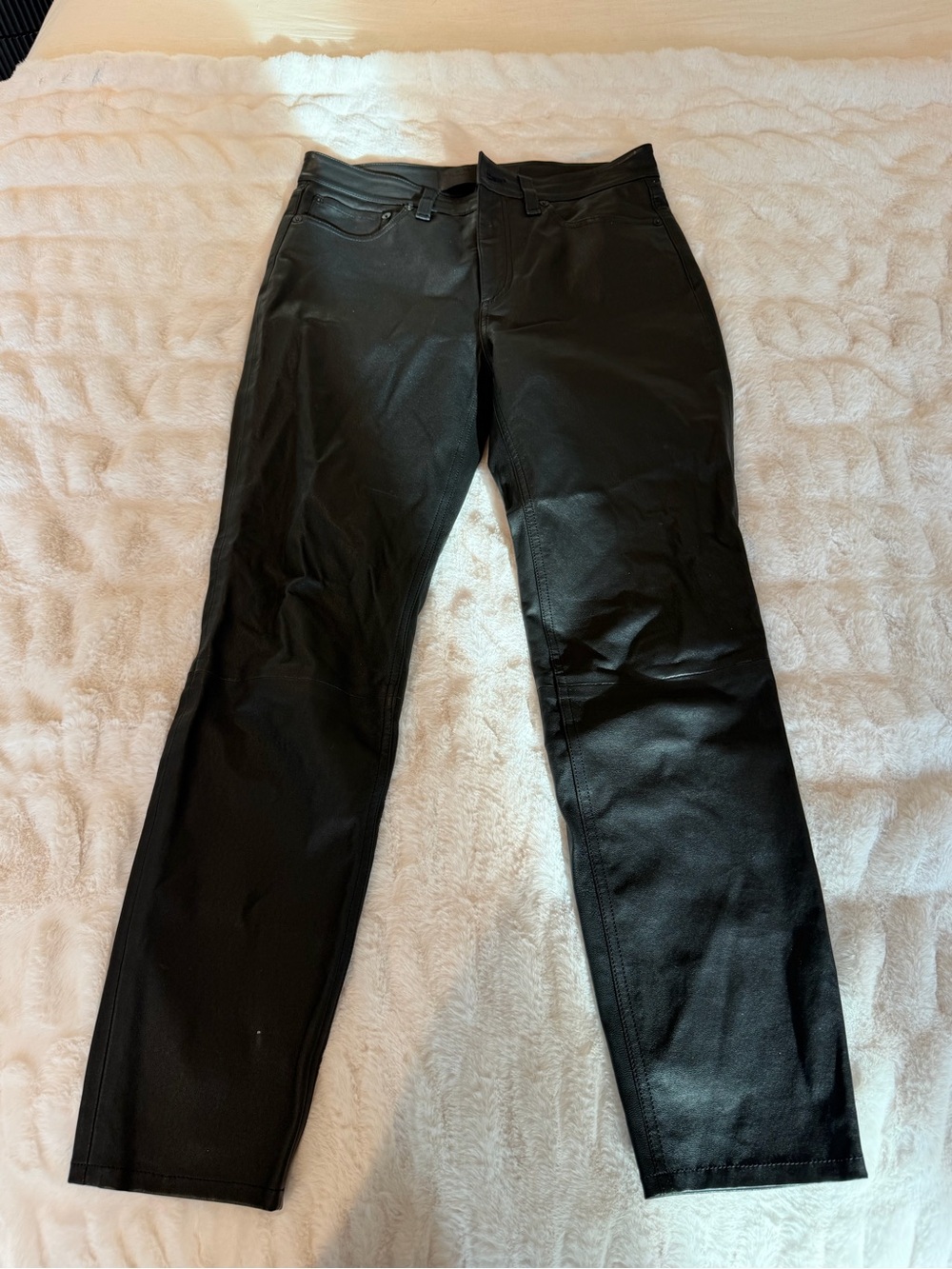 rag & bone Black Straight-Leg Jeans